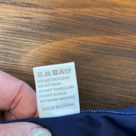 NWT{Hold Pose}Sz S High Neck Midnight Blue Tankini & Bottoms - Picture 13 of 14